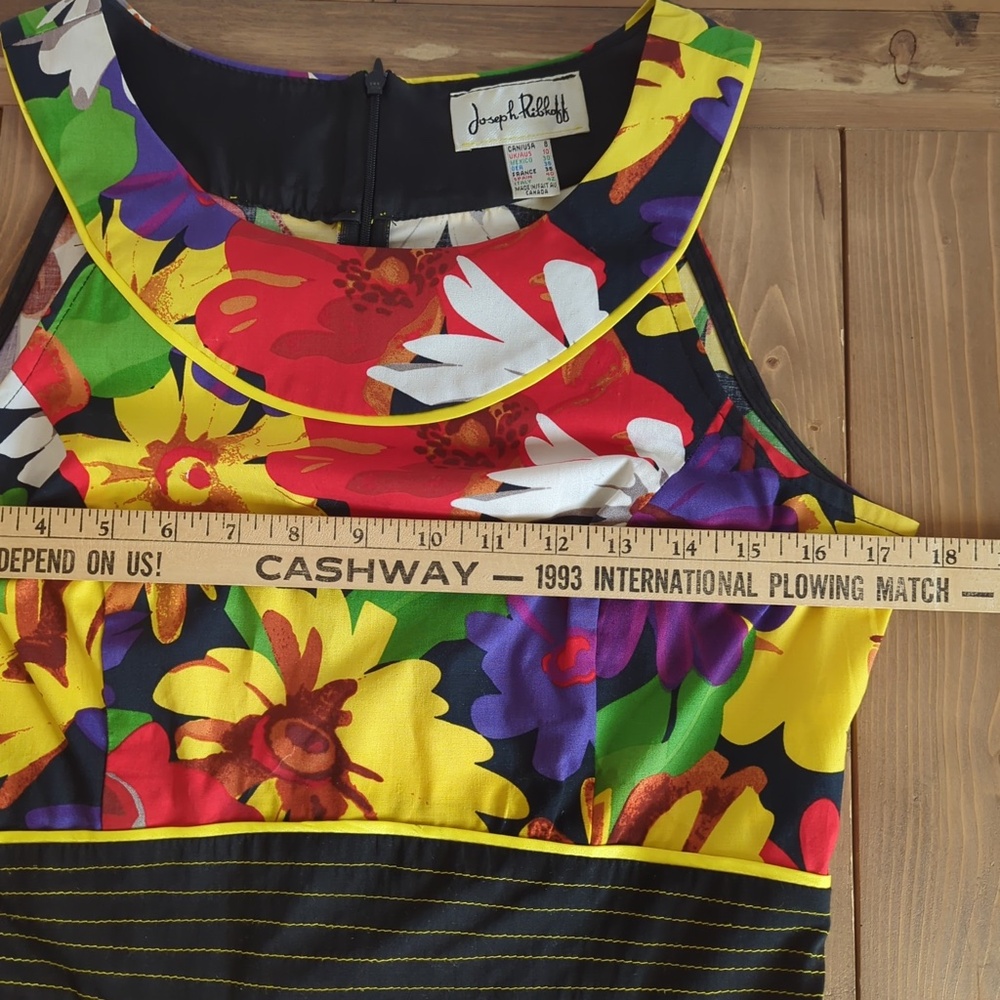 Joseph Ribkoff Colourful Floral Fit N Flare Midi Dress - Picture 10 of 12